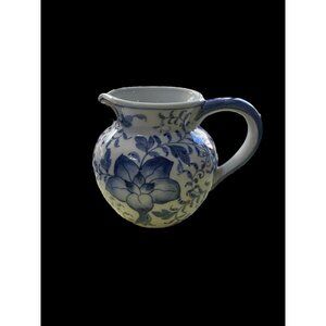 Blue And White Floral Pitcher Andrea By Sadek